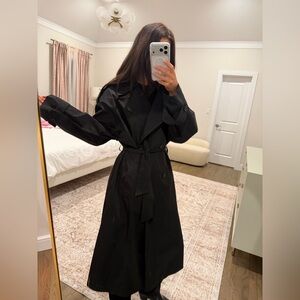 Zara Stylish Black Trench Coat